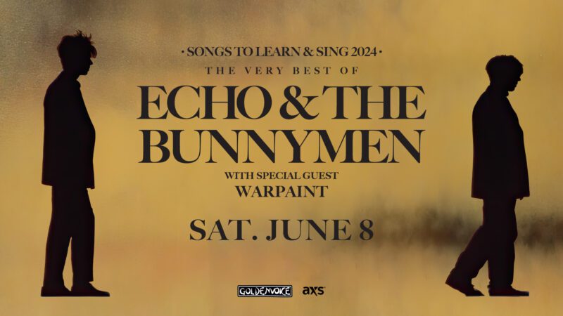 Echo & The Bunnymen Los Angeles Greek Theatre with Warpaint as support.